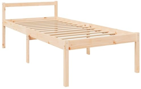 vidaXL Seniorenbett 90x200 cm Massivholz Kiefer