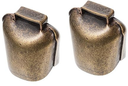 Warmhm 2stücke Weideglocke Kupfer Für Schafe Kühe Bauernhof-tierglocke Laute Landwirtschaftszubehör Kleine Glocken Einfach Zu Bedienen Verarbeitet