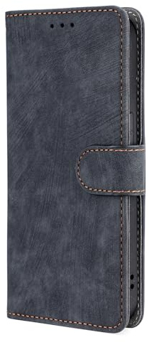 TEYYOS Funda para el Motorola Moto G84 5G, Carcasa de Piel Sintética con Tapa, 3 Ranuras para Tarjetas, 1 Bolsillo para Dinero, Cierre Magnético, Soporte de Soporte - Negro