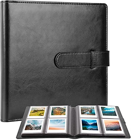 288 pochettes album photo pour appareil photo Fujifilm Instax Square SQ1/SQ6/SQ10/SQ20, imprimante Kodak Mini 3 Square, Mini 3 Retro, Mini Shot 3 Square, Mini Shot 3 Square Retro (Noir)