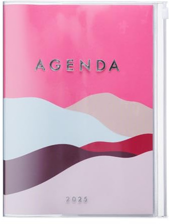 MARK'S 2024/2025 Taschenkalender B6 vertikal, Mountain, Pink: Von Oktober 2024 bis Dezember 2025