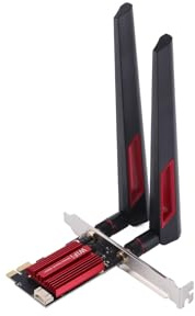 Topiky Tarjeta WiFi 7260AC Pro PCIE para PC, Adaptador WiFi PCIE Inalámbrico 2.4G 5G de Doble Banda 1200Mbps, BT 4.0, Tarjeta de Red Inalámbrica, para para para