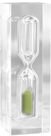 siduytin Durevole Timer a Clessidra per Bambini La Gestione del Tempo ha Bisogno di Timer per Sabbia in Resina per Bambini Timer per Sabbia da 3 Minuti Timer per Uova sode, 3 Minuti, Verde