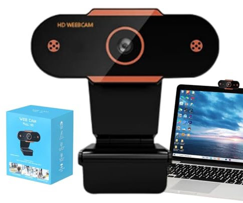 PC Camera - Adjustable 1080P HD minii USB Camera, Web Cam USB, Auto focuss Webcam for Online Classes, Video Conferences, and Live Broadcasts