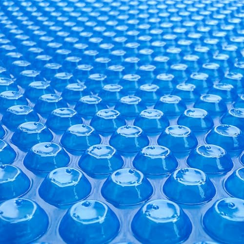 ALLAREN Solar Pool Cover 12x24 Foot Rectangle, 10Mil Blue Bubble Pool Blanket for Inground Pools, Thermal Bubble Cover | Solar Heating Cover | Energy Efficient