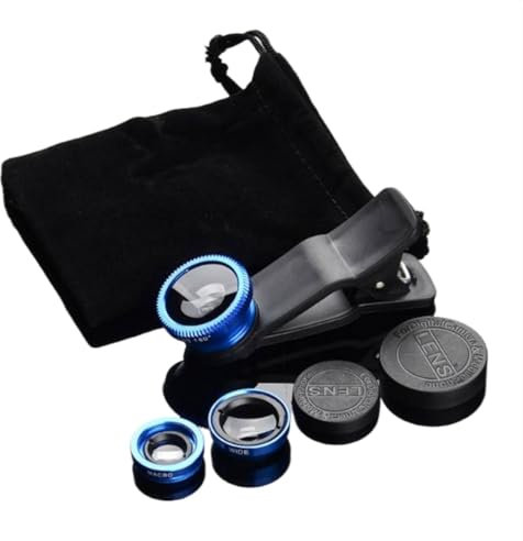 Kameraobjektiv, Weitwinkel, Makro-Fischaugenobjektiv, tragbares Clip-Objektiv, Kameralinse, 3-in-1