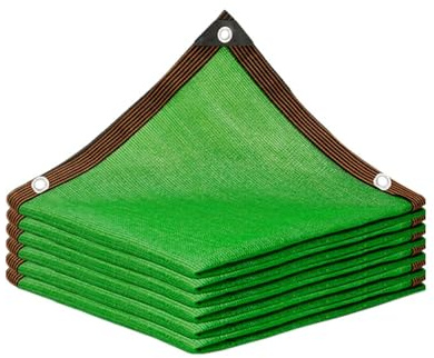 Telo Ombreggiante Verde 3x4m, Rete Parasole con Corda Inclusa, Rete Protezione Solare Vela Ombreggiante per Giardino Serra Pollaio(13X26ft/4X8m)