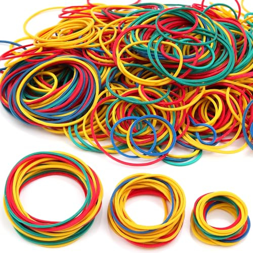 Lonely high heels 500 Stück Gummibänder Bunte 50x1.4 mm Gummiringe Breit Gummis Natürliche Gummiband Haushaltsgummi Gemischt für Arbeit Büro Küchen Bankpapier Rechnungen Zuhause Schule
