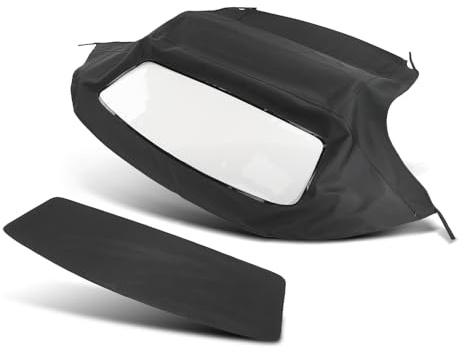 Convertible Soft Top Plastic Window Heated Glass Window Compatible with BMW Z3 & M Roadster Convertibles 1996-2002 Fit BMW E36 1996-2002 Black