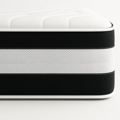 Resti Support Orthopaedic Firm Mattress | Firm Spring Mattress for Back & Joint Support | Cool Touch Breathable Fabric | 12.5G & 13.5G Gauge Springs (Double 4ft6, Medium Firm 12.5G)