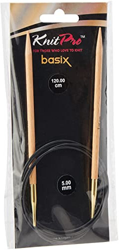 KnitPro Basix Beech Rundstricknadeln 47 (120cm) | 5mm