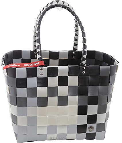 ICE-BAG Shopper 5010-52 Klassiker Original Witzgall Einkaufstasche Einkaufskorb - schwarz,grau,silber