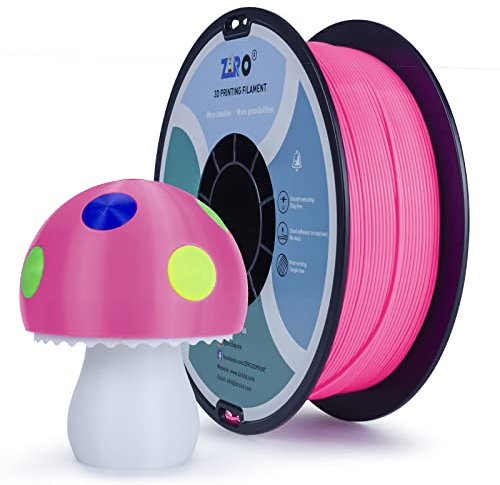 ZIRO PLA Filament 1.75mm, 3D Drucker Filament PLA Basic Color Series 1.75mm 1kg (2.2lbs), Maßgenauigkeit +/- 0.03mm, Rose