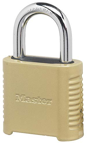 Master Lock 875D Heavy Duty Outdoor Combination Lock 2, Brass Finish