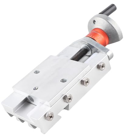 Morsa Banco Tornio Industriale a Scorrimento Incrociato, Z008M, Metallo, Ferro e Lega di Alluminio, 32mm, 11,8x5x2 cm