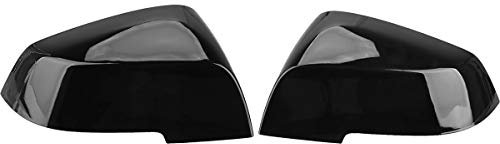 KYYET Coperture per specchietti retrovisori di ricambio per specchietto retrovisore F20 F22 F23 F30 F31 F32 F33 F36 F87 M2 X1 E84 (nero lucido)