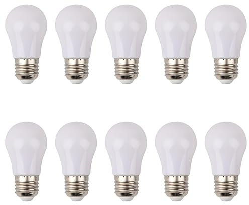 Jiotouhu E27 LED Lampe 3W Glühbirne,A50 Leuchtmittel,2700K Warmweiß LED Bulb,300LM,30W Glühlampe ersetzt,230° Abstrahlwinkel,E27 Birne, Nicht Dimmbar,10 Stück