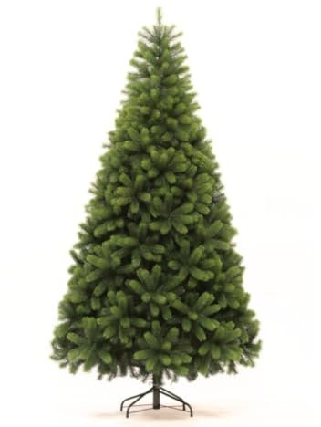 eveXmas 185cm Künstlicher Weihnachtsbaum, Tannenbaum Forest Beauty Klassik Grün, 953 Zweige 100% PE-Spitzen, inklusive Metallständer