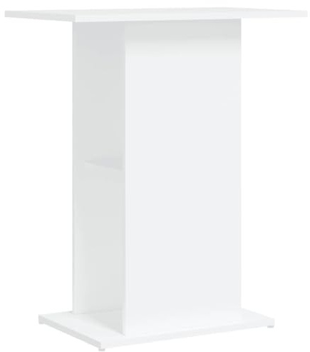 vidaXL Aquariumständer Weiß 60,5x36x72,5 cm Holzwerkstoff