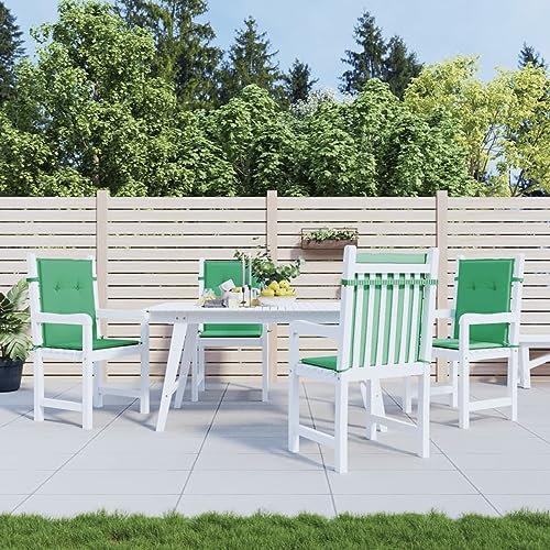 Homgoday Stuhlkissen 4 Stück Grün 100 x 50 x 3 cm aus Oxford-Gewebe, Gartenkissen, Sitzkissen, Gartenstuhlkissen, Sofakissen, Gartenbankkissen