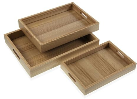 Versa 3-teiliges Set aus MDF-Platten 30 x 5,5 x 40 cm