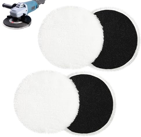 4 Pezzi Kit Lucidatura Auto, 125 mm Tamponi Per Lucidatura,Tamponi Lucidatura Auto, Kit Lucidatura Auto Per Lucidatura E Ceratura Di Auto