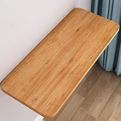 YFQYRB Madera Mesa De Comedor Plegable Multifunción Mesa Abatible De Pared 100x50cm Banco De Trabajo para Estudio Invisible Escritorio Pared Plegable(Golden Oak,60x40cm/24x16in)