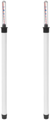 Homoyoyo Wasserstandsanzeiger Pflanzen 2 Stück Wasserstandsmesser 36cm Gießanzeiger für Blumentopf Zimmerpflanzen Bewässerungshilfe Hydrokultur Füllstandsanzeiger Garten Zubehör Weiß