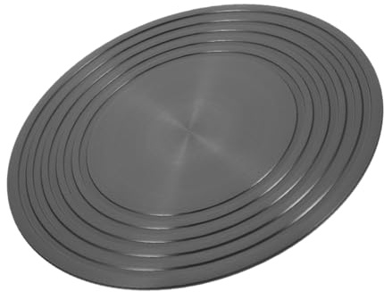 Wärmeverteiler für Gasherd aus Aluminium, Schwarz, Küche | Glatte Oberfläche, Leicht zu Reinigen, Einfach zu Verstauen, Schnellauftauplatte für Auftauen