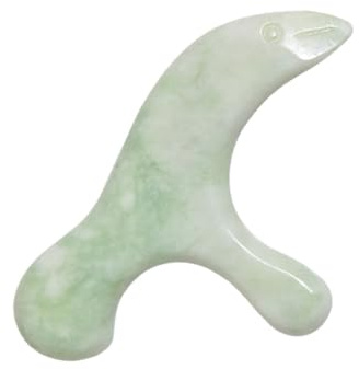 PACKOVE Fußmassage Jadebrett Massage Stab aus Natürlichem Jade Material Langlebig und Glatt Kompakt für Fußsohlenmassage zu Hause und Salon