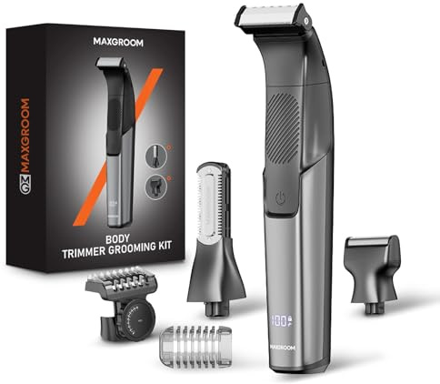 MAXGROOM 3 in 1 Rasoio Elettrico Corpo Uomo a Umido e Secco