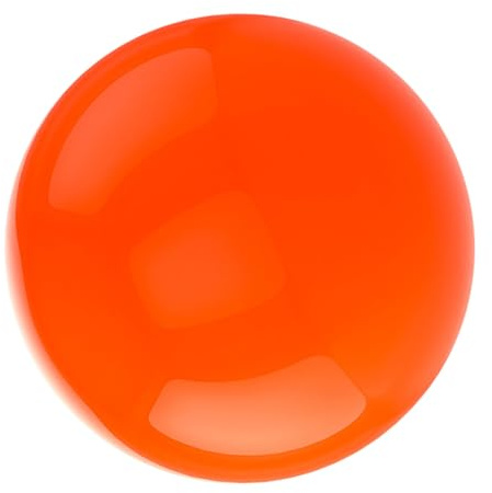 AKOOSY Boule de Jardin en Acier Inoxydable Orange, Sphère Miroir Polie Résistante la Rouille, Décoration Moderne Polyvalente pour Balcon et Espace de Vie