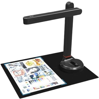 Buchscanner T101 Autofokus-Dokumentenscanner, max. A4- und A3-Format, mit intelligenter OCR-Funktion LED-Tischleuchte for Zuhause Büro(SD-3000NC)