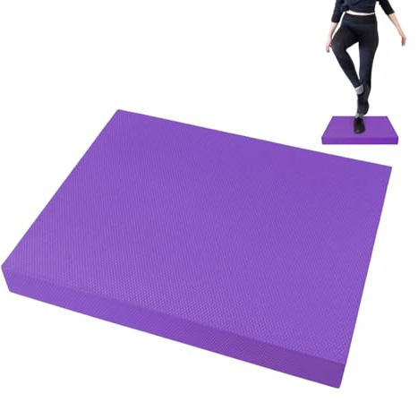 Balanskudde – tjock stabiliseringsmatta 50 x 40 cm, skumbalanskuddar för träning | för hemmagym, yoga, pilates, träning, fitness,