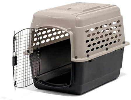Petmate Vari Dog Kennel, 32in, Taupe and Black