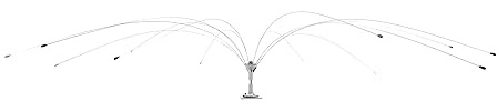 Bird B Gone - Vogelspinne 360 Abwehr - Abschreckung von Möwen und Anderen Vögeln von der Landung - Langlebiges wetterfestes Design - für Boote, Docks, Dächer usw. - Einfache Installation - mit