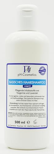 Basisches Haarshampoo pH 8, 2, schonende Pflege mit Basenshampoo, ph-Cosmetics, 500 ml