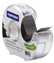 magnetoplan Takkis Magnetband, selbstklebend | im Handabroller | BxL 19mmx5m | Magnetklebeband für Moderation und Präsentation | Magnetstreifen für Büro, Schule und Zuhause