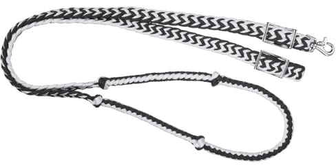 Tough 1 Redini per Corde annodate, Nero/Bianco, 2,5 cm x 2,5 m