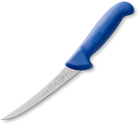 F. DICK Ausbeinmesser, Semi-Flex, Metzgermesser ErgoGrip (Messer mit Klinge 15 cm, X55CrMo14 Stahl, nichtrostend, 56 HRC) 82982151, Blau