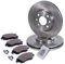 BESTPRICE Juego de frenos eje delantero incl. discos de freno ventilados Ø 260 mm + pastillas de freno delanteras