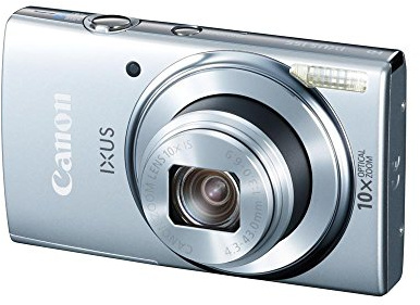 Canon IXUS 155 Digitalkamera (20 MP, 10-Fach Opt. Zoom, 6,8cm (2,6 Zoll) LCD-Display, HD-Ready) Silber