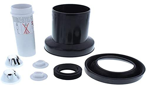 Roca Schwarz Metall Tubing-Set Kit Manguito/Tubo C/Ench (1) für Badezimmer, Hochleistung und täglicher Gebrauch
