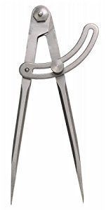 CNC QUALITÄT Compas à arc avec charnière à vis 250 mm