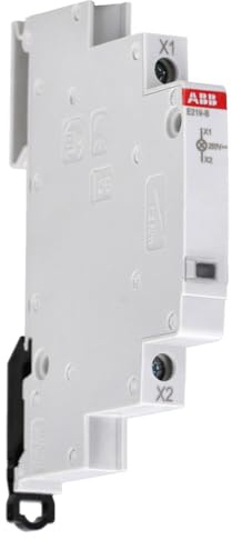 ABB E219-B Leuchtmelder - Weiße LED - Kontrollleuchte 16A 115-250V AC/DC | Kompakte Kontrollleuchte mit 9 mm Baubreite, 4 kV Stoßspannung, über 50.000 h Lebensdauer für Schaltanlagen 2CCA703400R0001