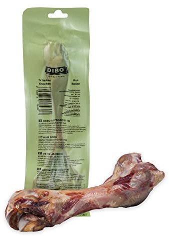 DIBO skinkben, ca 23 cm långt ben – det lilla naturliga tuggmellanmålet eller godiset som mellanmål, hundmat, kvalitetsprodukt utan kemikalier från DIBO