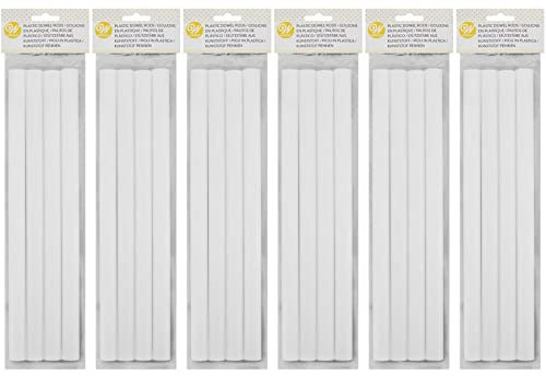Wilton 4-Count Plastic Dowel Rods, 12 ½ Pulgadas (Pack of 6)
