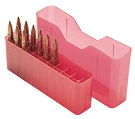 MTM J20-XS Boîte à Munitions Rouge Transparent Boite de Rangement pour 20 Cartouches