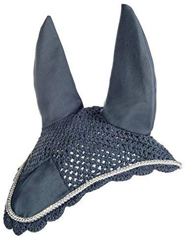 HKM 33876071 Fliegenhaube, L, rauch blau/silber