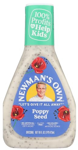 Newman's Own Salad Dressing Poppy Seed, 16-Ounce (Pack of 3)